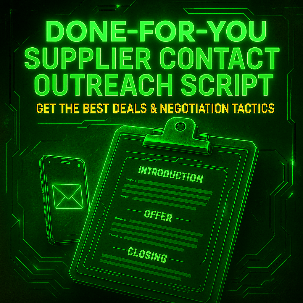 Supplier Outreach Contact Script